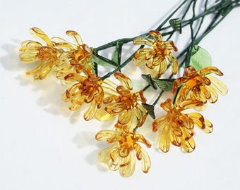 Handmade Glass Birth Month Flower: Eternal Bloom Birthday Gift