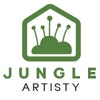 JungleArtistry Logo - Handcrafted Glass Birth Month Flowers