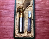 Antique Victorian Mother of Pearl Atomizer and Cigarette Holder in Original Box,Victorian Atomiser,Victorian Cigarette Holder