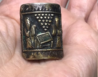 74.3 grams See Below Monogrammed AS IS No Maker Mark Vintage Sterling Silver Hinged JewelryTrinketRing Box