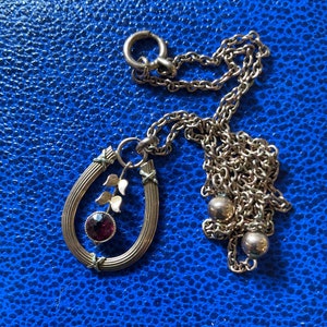 Victorian GARNET Handmade Rose Gold Pendant 9k Gold *RARE & UNIQUE*