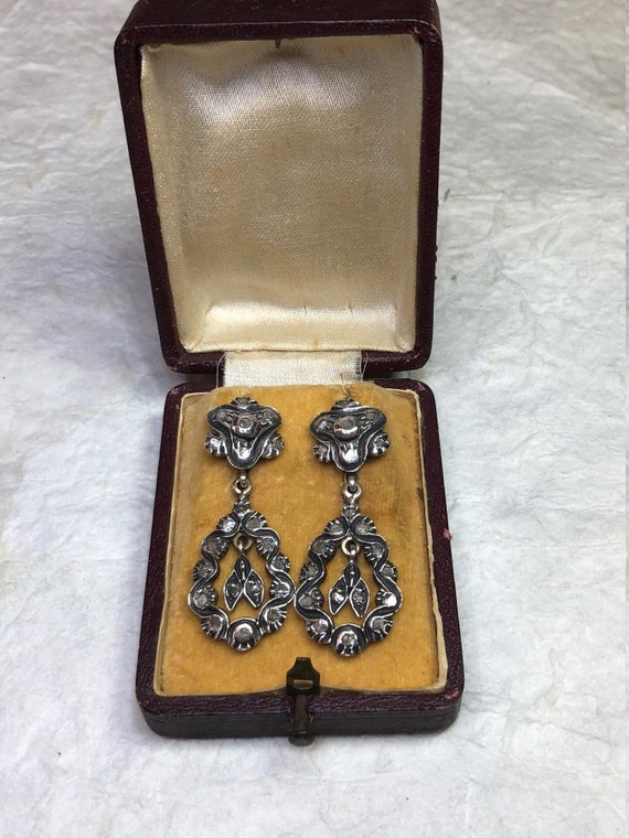 Antique GEORGIAN Sterling Silver and Gold Diamond