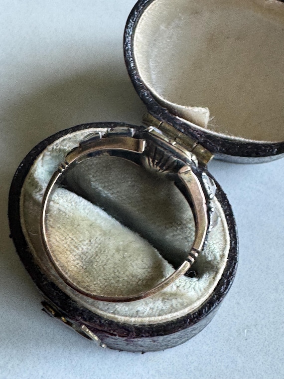 1700's GEORGIAN 5 stone Stuart Rock Crystal, Diam… - image 4