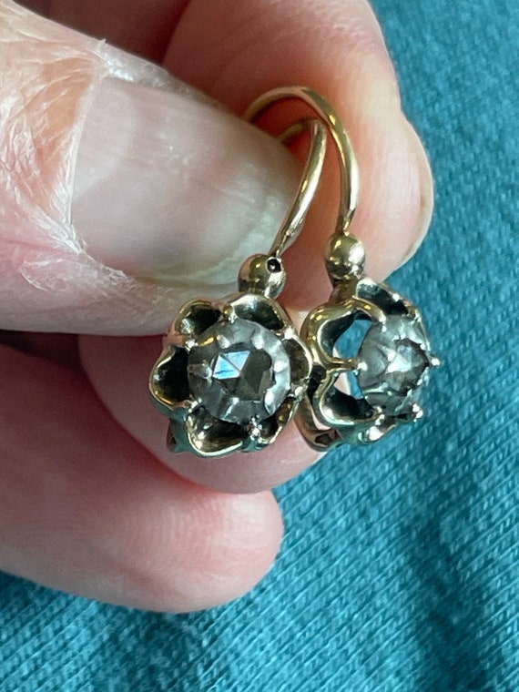 Early *VICTORIAN* French 18k Gold Rose Cut Diamond