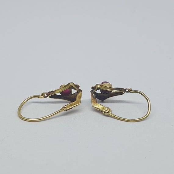Delicate & TINY Handmade RUBY and 18K Gold Victor… - image 7