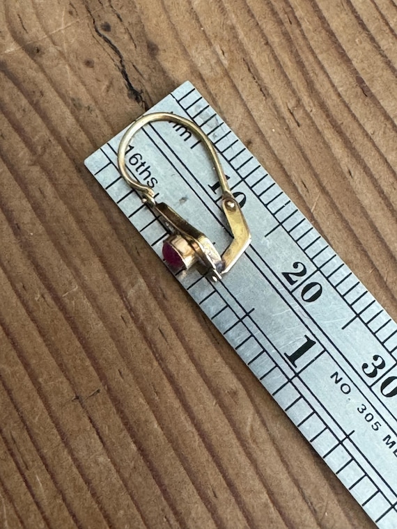 Delicate & TINY Handmade RUBY and 18K Gold Victor… - image 15