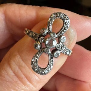 15k/ Silver Topped Old Cut Diamond Antique R*A*R*E Victorian