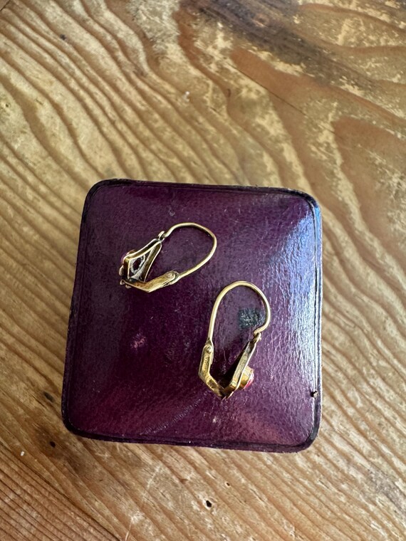 Delicate & TINY Handmade RUBY and 18K Gold Victor… - image 13