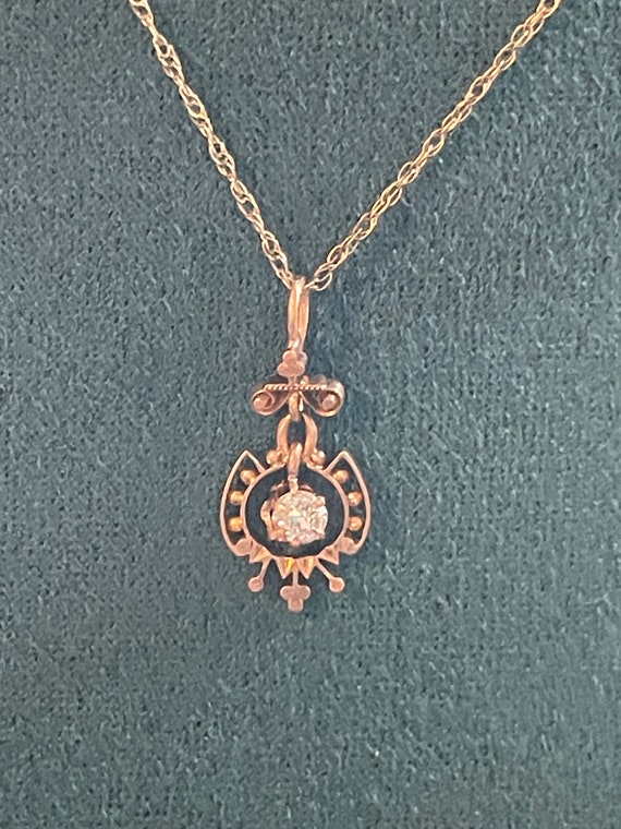 ANTIQUE Late Victorian Unique Rare 10k gold 1/4ct.