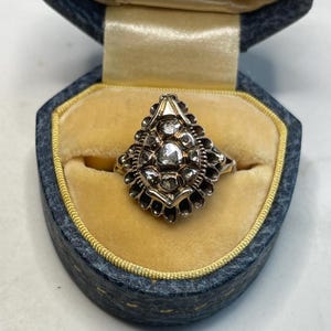 RARE! 19th Century GEORGIAN Rose Gold Diamond ring - UNIQUE!