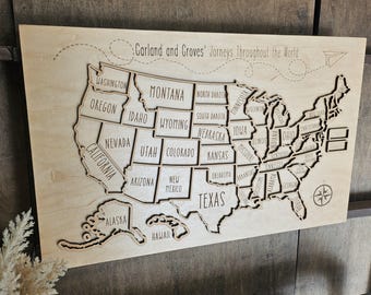 Customizable US Travel Map | United States Tracker