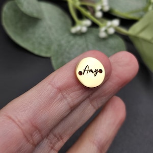 Engraved Permanent Jewelry Connectors: Tarnish Resistant Charms