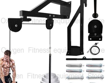 Fitness Pulley System Trainer Arm Biceps Triceps Strength Training Attachment, Trainer for Home Gym Exercise, Trainer for Home Gym Exercise