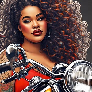 Pin up Biker Babe