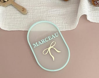 Carte annonce naissance ; Carte annonce prénom bébé ; Carte annonce prénom ; Carte bienvenue bébé ; Pancarte annonce naissance ; Naissance