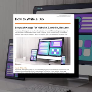 Professional Bio Page Copy Template for Business Owners