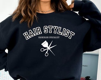 Custom Hairstylist Shirt Hair Hair Dresser Sweatshirt Hair Dresser Gift Hair Therapist Sweatshirt Salon Crew Apparel Hair therapist gift
