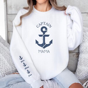 Custom Mama Shirt, Personalized Mom Sweatshirt With Kids Names, Cute Momma Outfit, Mothers Day Gifts, Unique Mom Gift, Mom Birthday Gift
