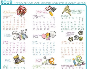 one page calendar etsy one page calender