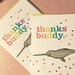 Thanks Buddy Narwhal Thank You Card - Etsy