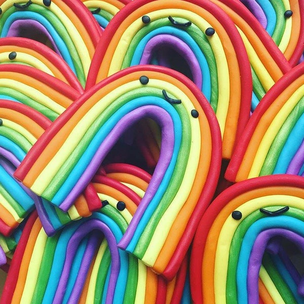 Happy Portland Rainbow magnet