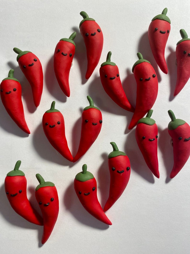 Happy Spicy red chili magnets image 3