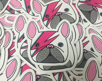 Bowie bulldog sticker