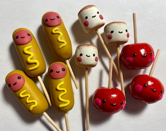 Food on a Stick magnet set