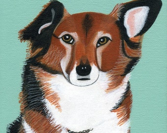 Custom pet portrait painting