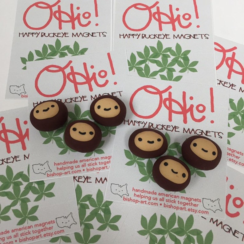 Imanes Happy Ohio Buckeye imagen 4