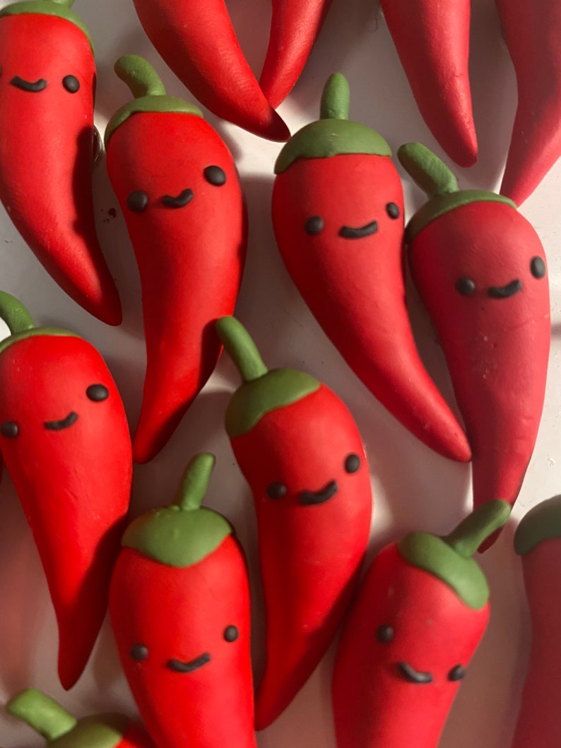 Happy Spicy red chili magnets image 4