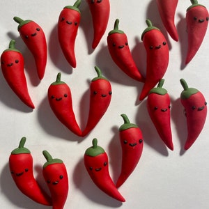 Happy Spicy red chili magnets image 2