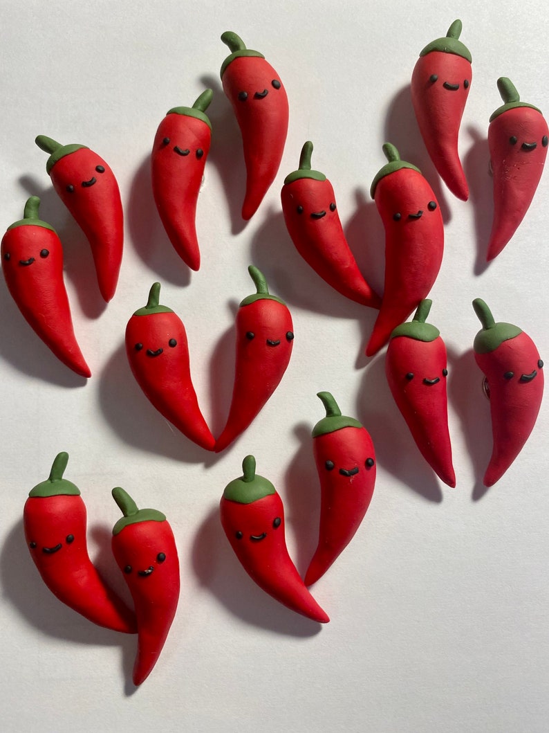 Happy Spicy red chili magnets image 2