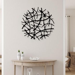 Abstract Metal Line Art: Modern Geometric Wall Decor