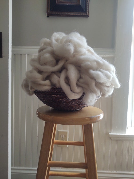 NEW! Pygora Roving - Pepper