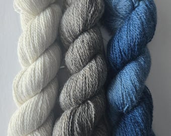 BFL & Cashmere, Luxury blend , Farm to Yarn, fingering sock weight