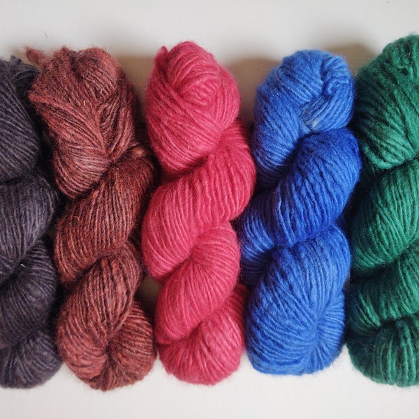 NEW! 100% Bluefaced Leicester wool yarn - bulky light