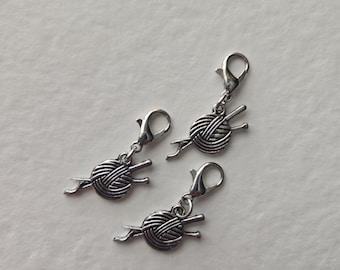 Knitting & Yarn Stitch Marker or Zipper Pull