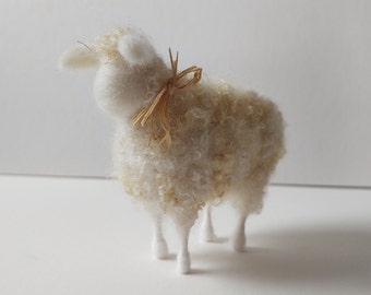 Felted White Sheep