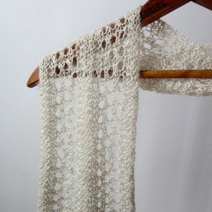 PDF - Ladders & Lace - One Skein Pygora Scarf Pattern Knit Instructions