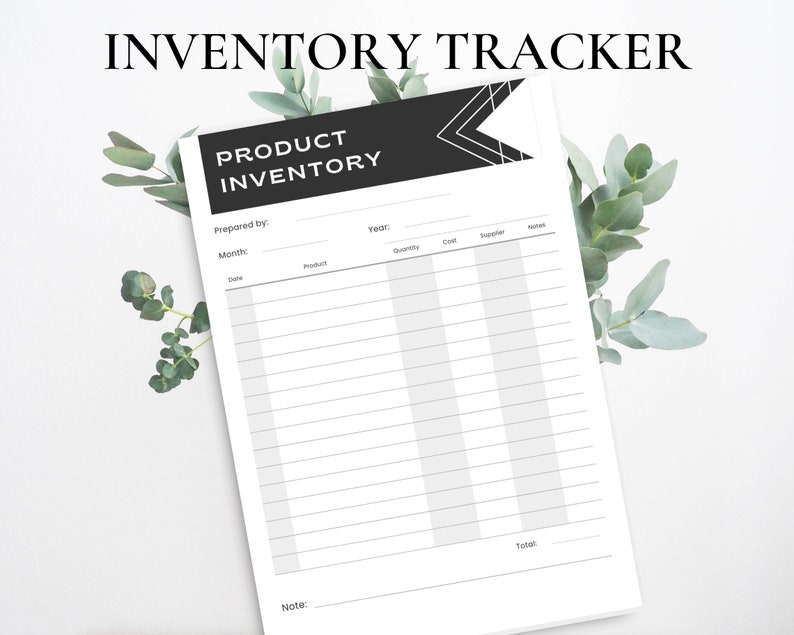 Digital Inventory Planner: Printable Stock Tracker (PDF) - Etsy