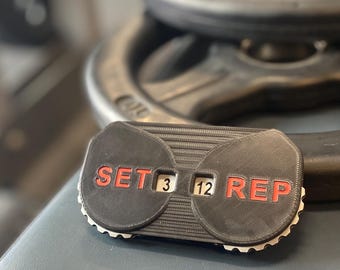 Fitness Workout Tracker | Set & Rep Portable Analog Fitness Counter | Gym Accessory | Strength Training Tracker