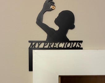 Gollum Lord of the Rings Door Corner | My Precious Wall Art | LOTR Gifts