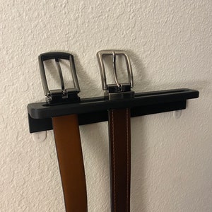 Belt Organizer Minimalistic Hanger | Belt Storage Wall Mount | Closet Organizer
