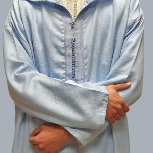 Moroccan Djellaba, Thobe,Wool djellaba with hood , hooded thobe, winter wool coat men