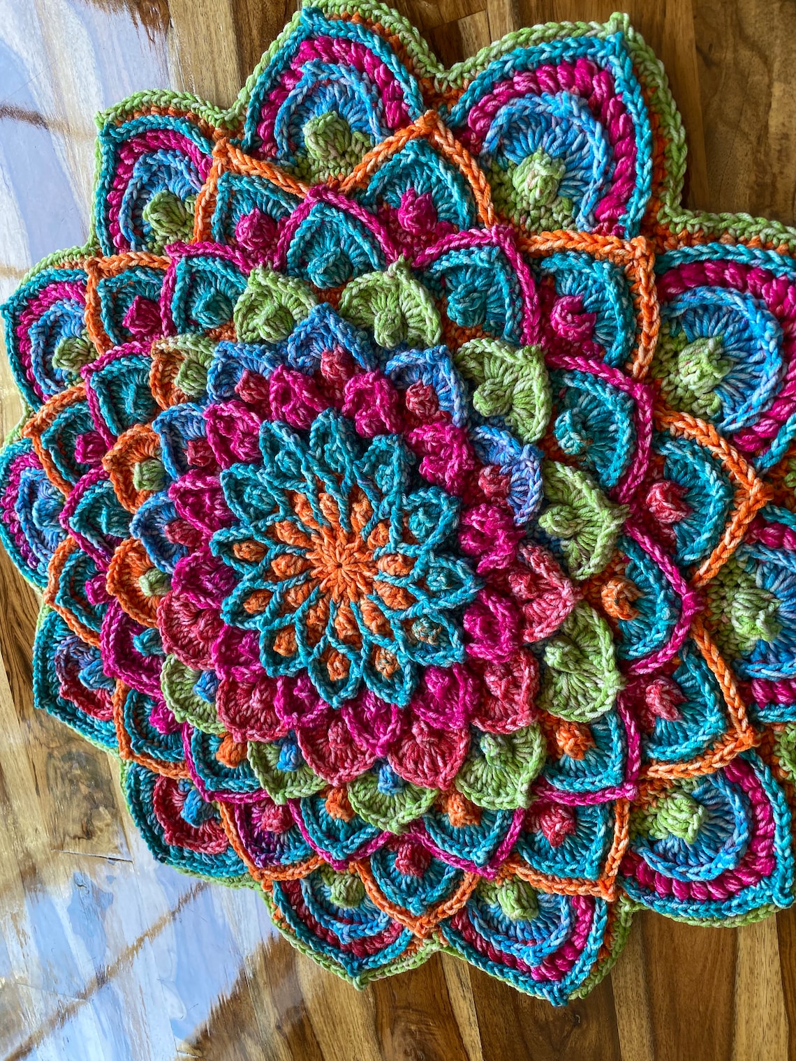 Asteria Crocheted Flower. Beautiful Handmade Crochet Mandala Etsy