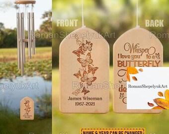 Memorial Personalized Wind Chime, Sympathy Wind Chimes, Listen To The Wind, Memorial Chimes, Window Hanging Wind Chime