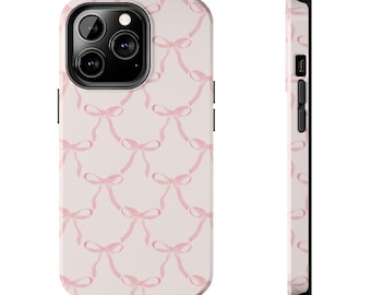 Pink Coquette Bow Phone Case | iPhone 13/14/15