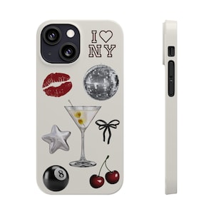 NYC Style Star Girl Aesthetic iPhone Case | City Girl Aesthetic Collage Phone Case | Trendy Phone Case