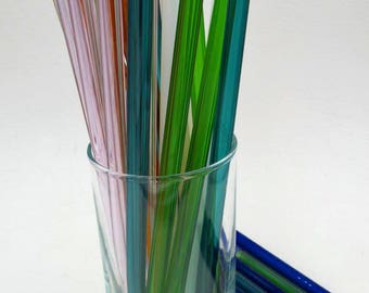 Eco Friendly Glass Straws Kit Four Straws Cleaning Brush and Travel Tube